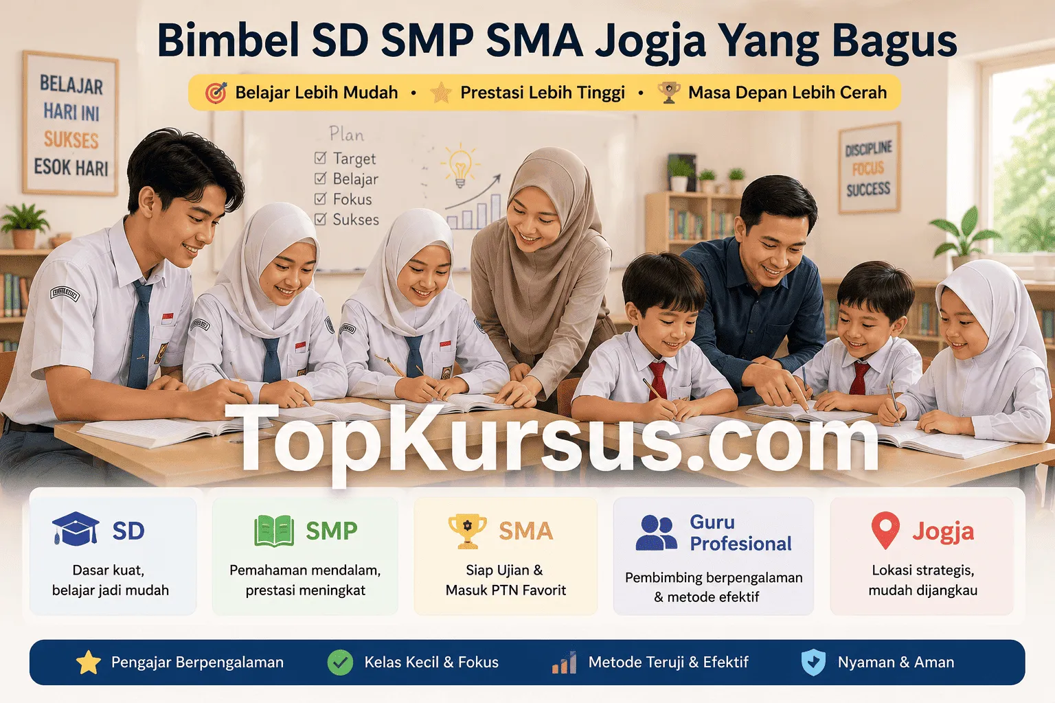 suasana di bimbel kredible JOgjaUntuk TK SD SMP SMA ter bagus